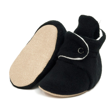Organic Baby Booties, Newborn Booties Basic, Black