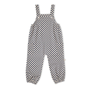 Organic Twill Overalls - Midnight Check
