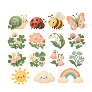 Clover Garden Wall Decals, Set of 15, image 2