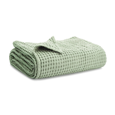 Baby Waffle Blankets in Sage