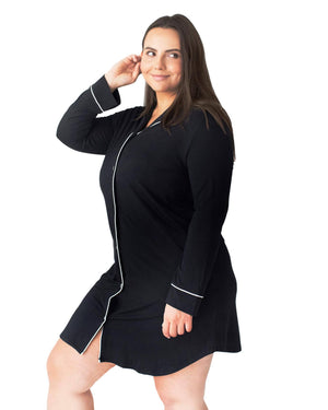 Bamboo Long-Sleeve Postpartum Sleep Shirt