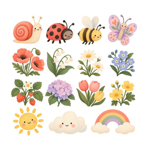Poppy Garden Wall Decals, Set of 15, image 2