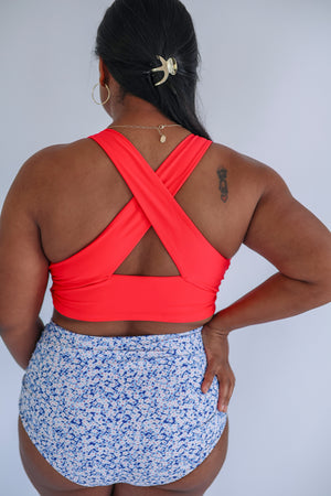 Crop Zip Up Breastfeeding Swimsuit Top 2026