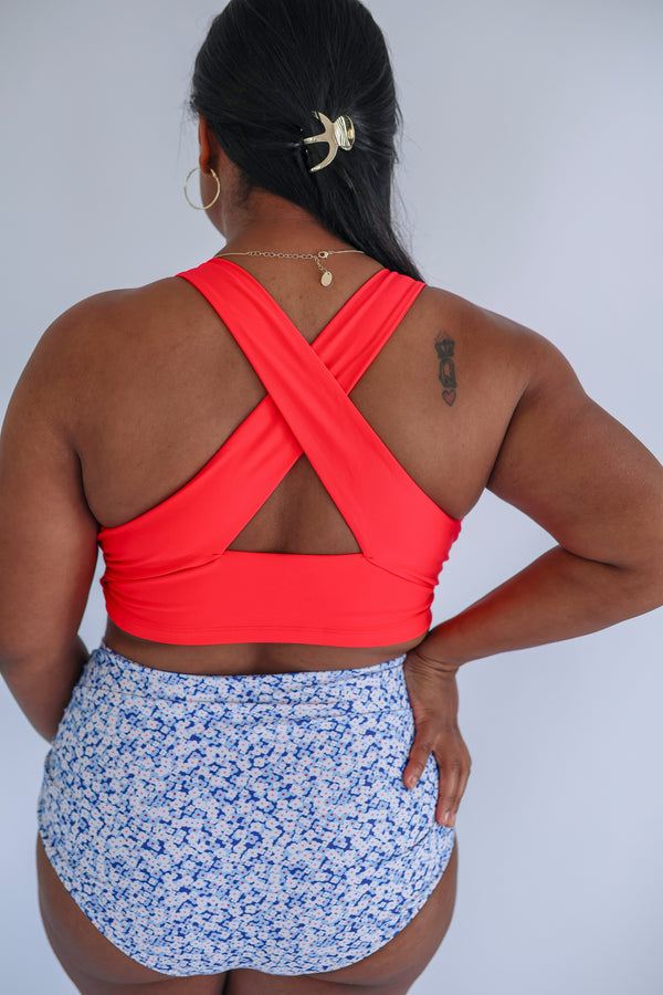 Crop Zip Up Breastfeeding Swimsuit Top 2026