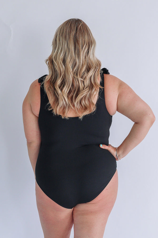 One Piece Tie Shoulder Breastfeeding Swimsuit 2026