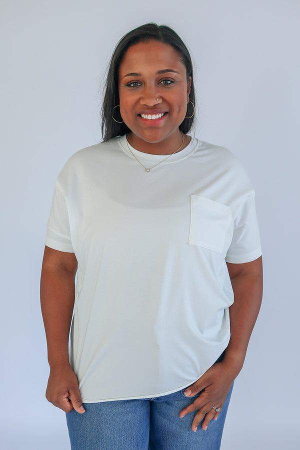Relaxed Fit Zip Breastfeeding Tee