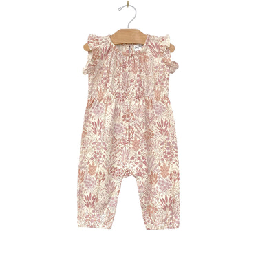 Long Leg Romper - Pastel Gardens
