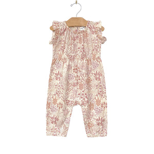 Long Leg Romper - Pastel Gardens
