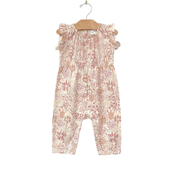 Long Leg Romper - Pastel Gardens