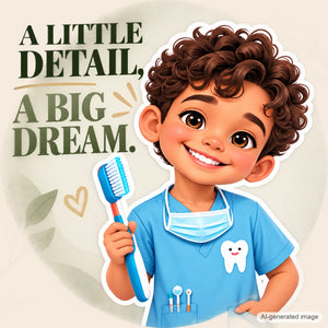 Personalized Dentist Wall Decal from Photo, Dream Job Sticker, image 12