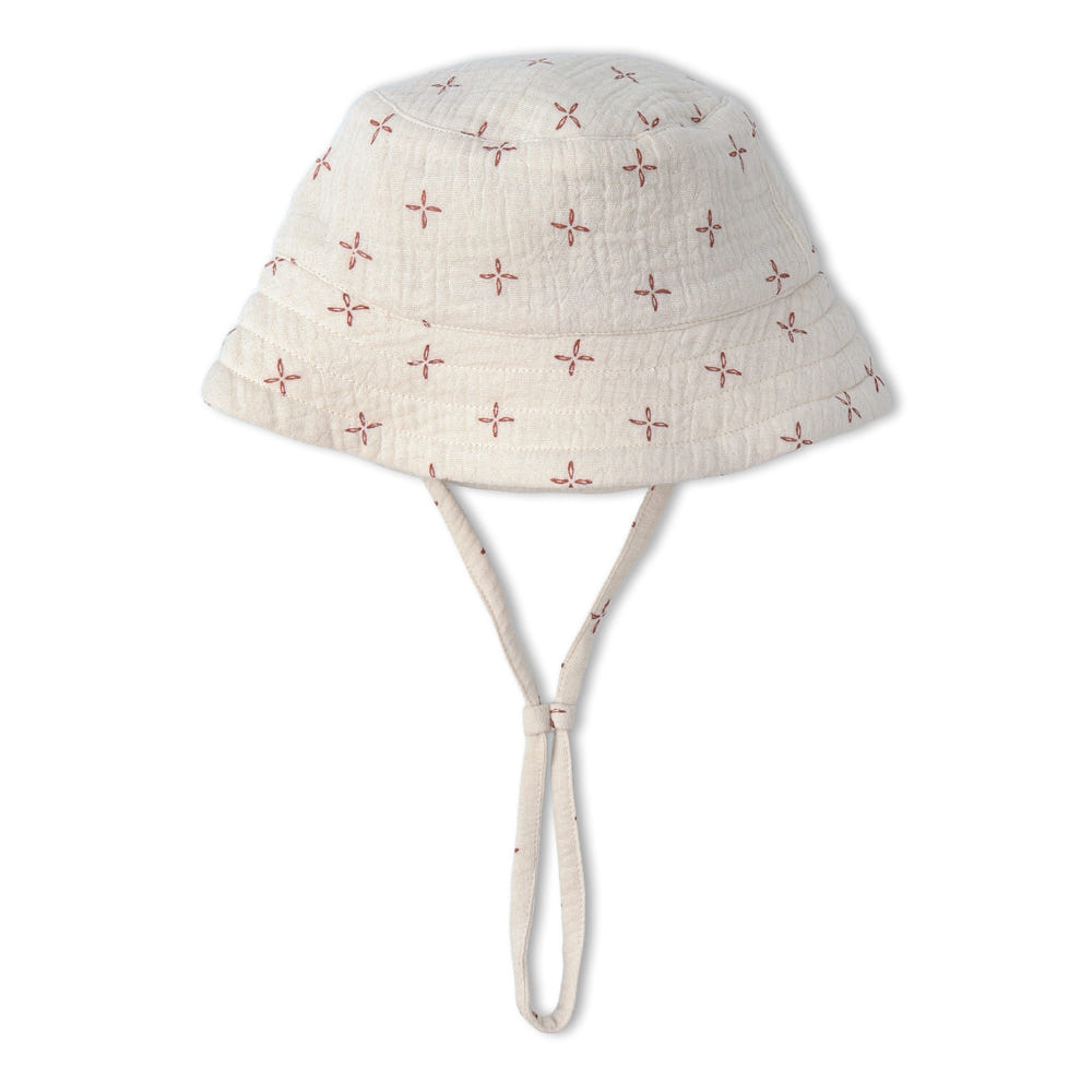 Organic Bucket Sun Hat - Cross