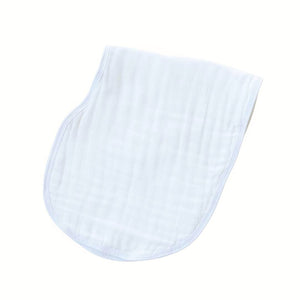 2-in-1 Burp Cloth Bibs- Solid White