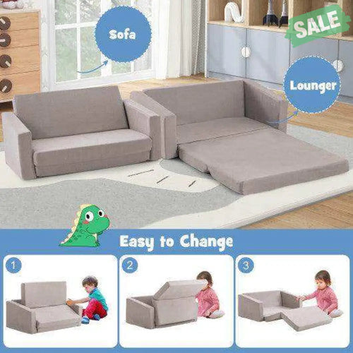 2-in-1 Children‚Äôs Convertible Sofa to Lounger-L