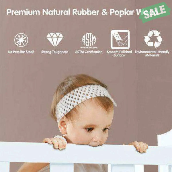 2-in-1 Classic Convertible Wooden Toddler Bed with 2 Side Guardrails for Extra Safety-White White Toddler Beds