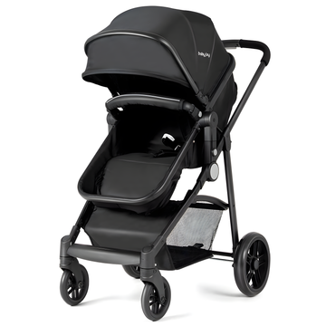 2-in-1 Foldable Pushchair Newborn Infant Baby Stroller - Lightweight