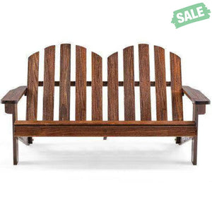 2 Person Adirondack Chair with High Backrest Coffee Kids Chairs & Seating