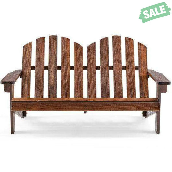 2 Person Adirondack Chair with High Backrest Coffee Kids Chairs & Seating