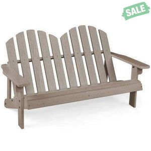 2 Person Adirondack Chair with High Backrest Coffee Kids Chairs & Seating