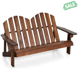 2 Person Adirondack Chair with High Backrest Coffee Kids Chairs & Seating