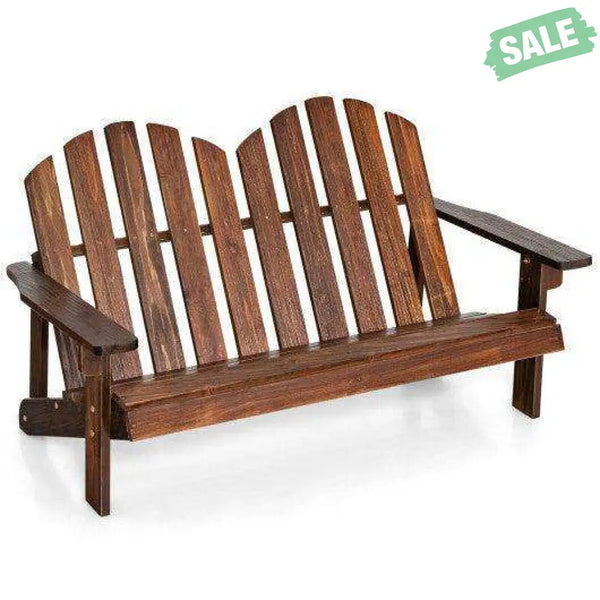 2 Person Adirondack Chair with High Backrest Coffee Kids Chairs & Seating
