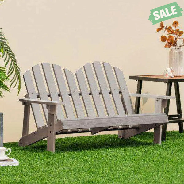 2 Person Adirondack Chair with High Backrest Coffee Kids Chairs & Seating