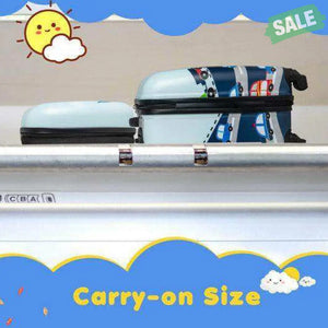 2 Pieces Kids Carry-on Luggage Set with 12 Inch Backpack-Blue Blue Kids Luggage