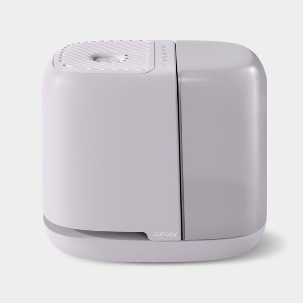 "Bedside Humidifier 2.0 in angle view, perfect for creating a comfortable environment for babies."