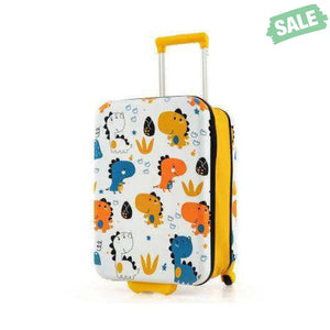 20 Inch Kids Rolling Luggage Foldable Hardshell Carry-on Suitcase on Wheels-Pink Kids Luggage