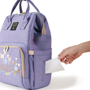 Classic Embroidered Diaper Backpack