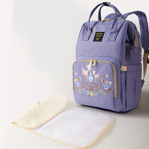 Classic Embroidered Diaper Backpack