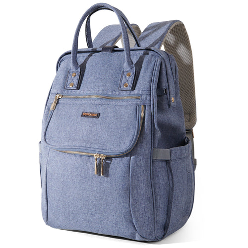 Easy Open Diaper Backpack for parents, featuring spacious compartments and stylish design for on-the-go convenience.
