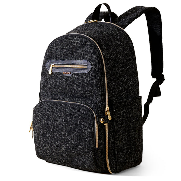 Convertible Tweed Diaper Backpack - MOOGCO Baby