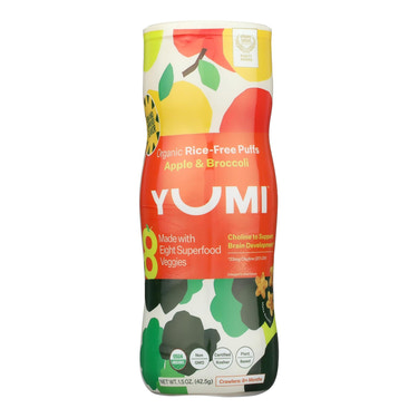 Yumi Puffs - Apple Broccoli - Baby Snacks - 1.5 Oz Ea