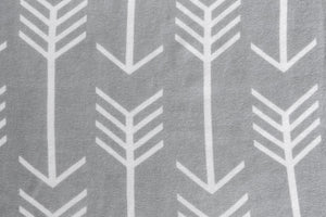 NIKO Easy Wash Children's Car Seat Cover in 100% Cotton Jersey, Grey with White Arrow Print