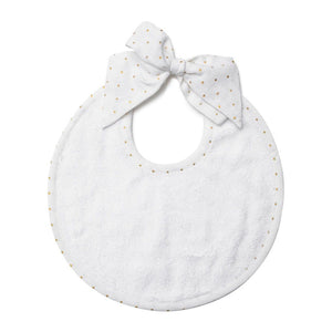 Newborn bib | gold spot