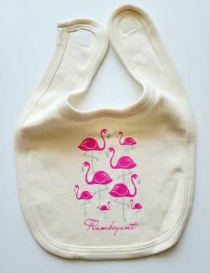Flamingo Short Sleeve Romper & Bib Gift Set