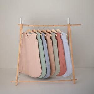 Mushie Organic Cotton Sleep Bag lightweight breathable two-way zipper