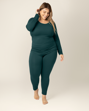 Jane Nursing Pajama Set | Evergreen
