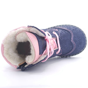 Girls Navy Winter Boot