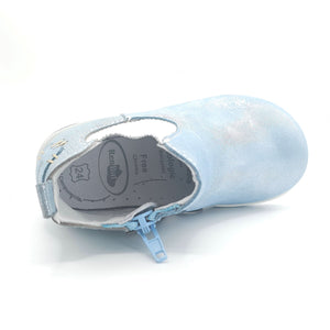 Girls Blue Pearl Chelsea Bootie