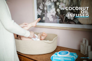 Stork & Sun PFAS-Free Baby Wipes — 16 Pack (960ct) | 3-Month Supply | Best Value