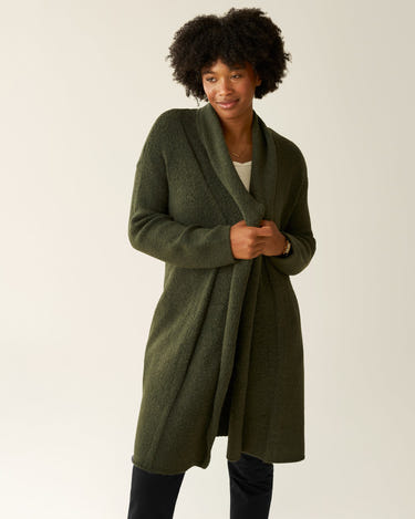 Chloe Cardigan Sweater in Thyme for babies - cozy and stylish top for little ones.