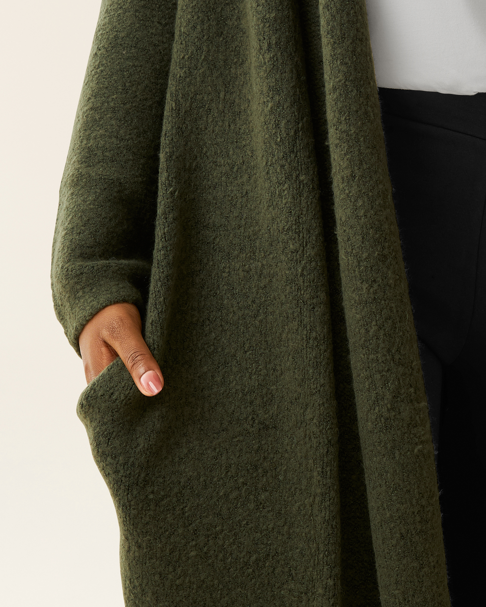 Chloe Cardigan Sweater in Thyme for babies - cozy and stylish top for little ones.