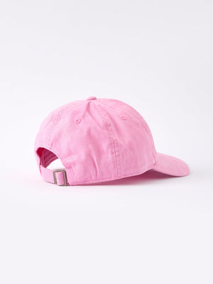 Cherry girls hat from angle 2, perfect accessory for stylish little ones in any season.