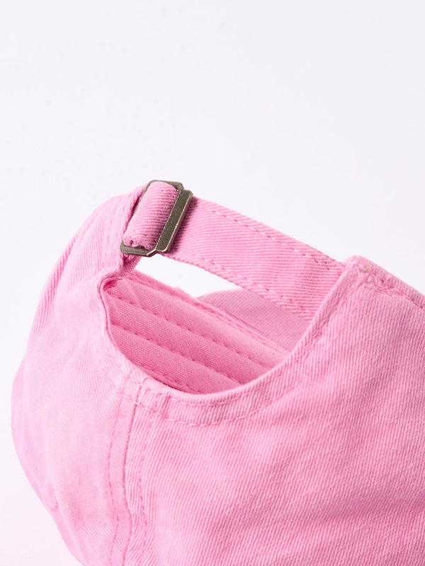 Cherry girls hat at angle 5, perfect accessory for stylish little ones in any season.