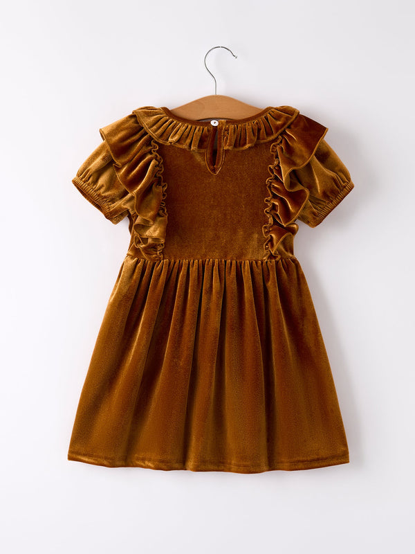 Autumn Velvet Girls Dress-Multiple colors available