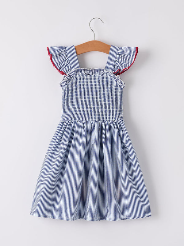 BACK TO SCHOOL Apple Applique Girls Dress