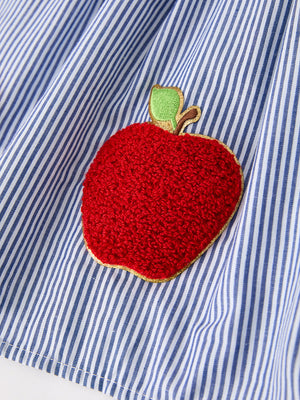 BACK TO SCHOOL Apple Applique Girls Dress