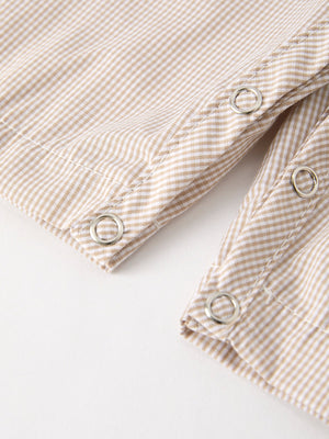 Fall Halloween & Thanksgiving  Pumpkin Smock Embroidered Boys Romper