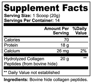 Grass-Fed Hydrolyzed Collagen Peptides, 9.9 oz